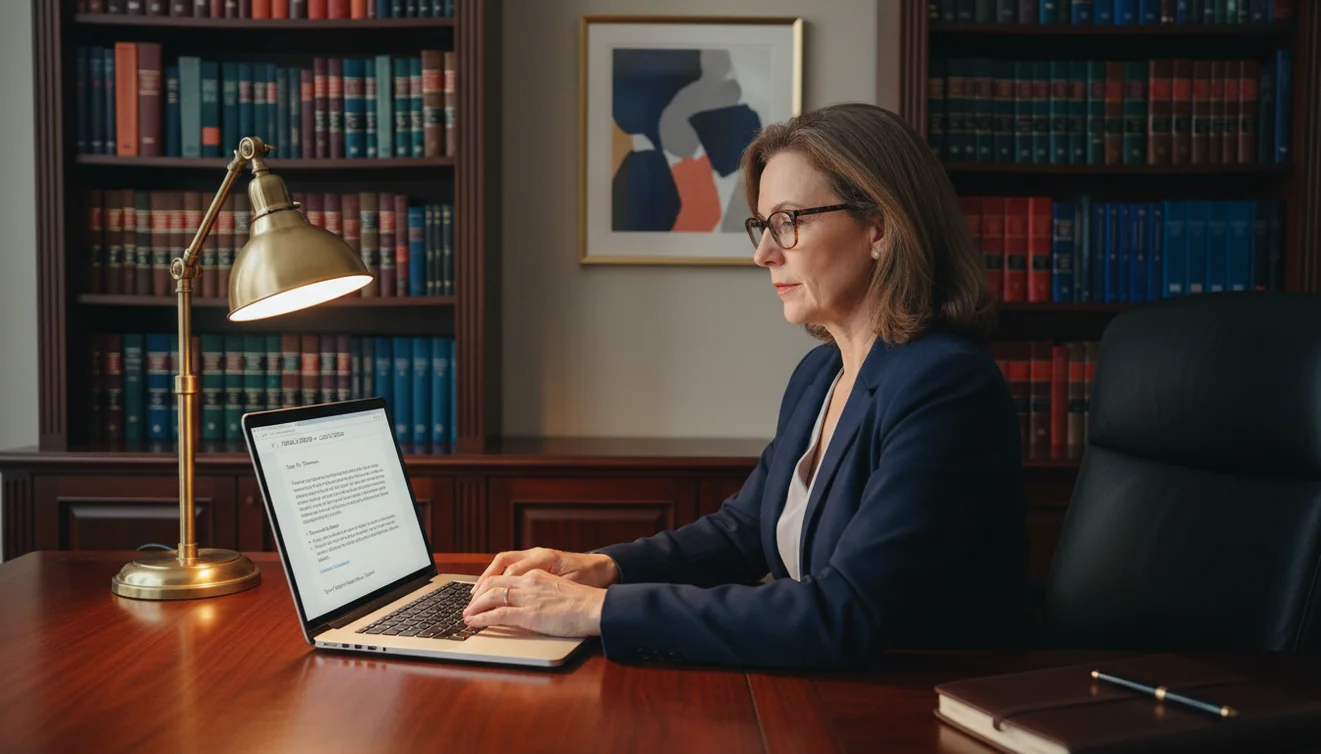 Formal email composed using AI writing assistant