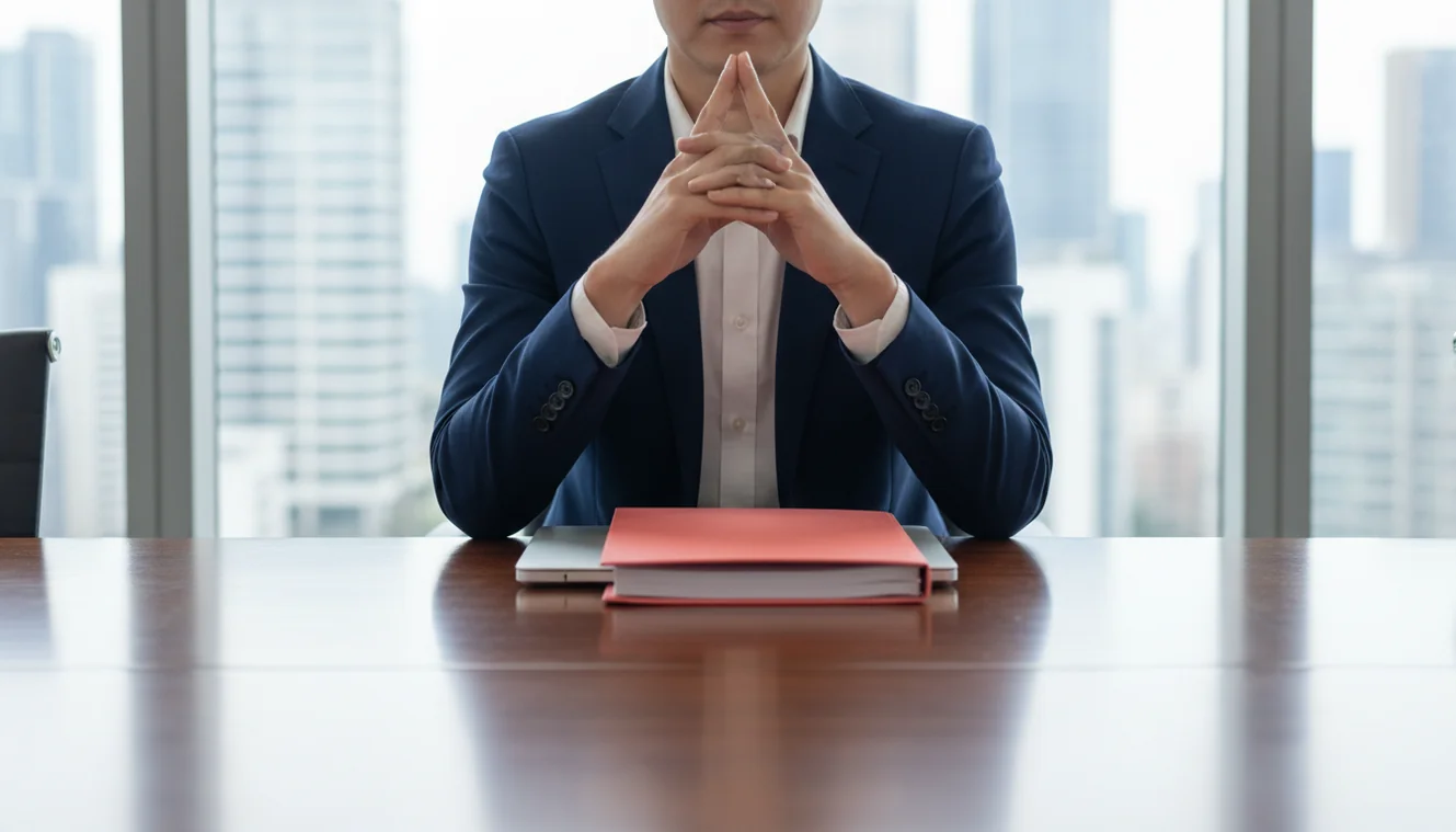 Business professional using AI to write formal emails